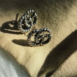 Gucci Silver GG Earrings